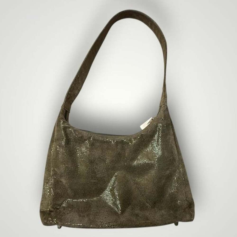 Vintage Y2K Liza Ganz Olive Green Hobo Bag